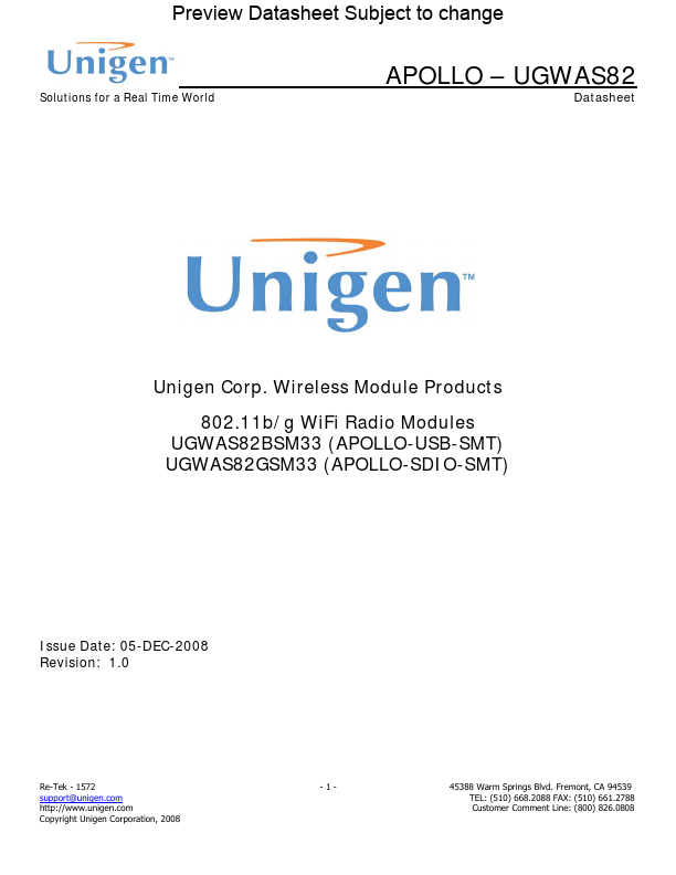 UGWAS82GSM33