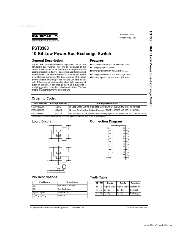 FST3383WM Fairchild Semiconductor