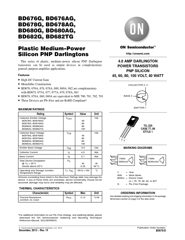 BD680A ON Semiconductor