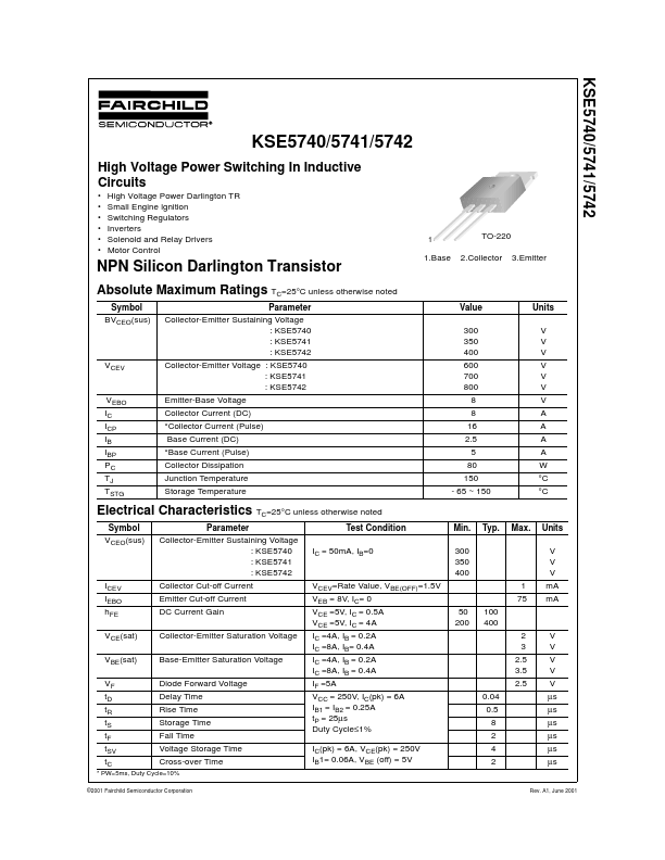 KSE5742 Fairchild Semiconductor