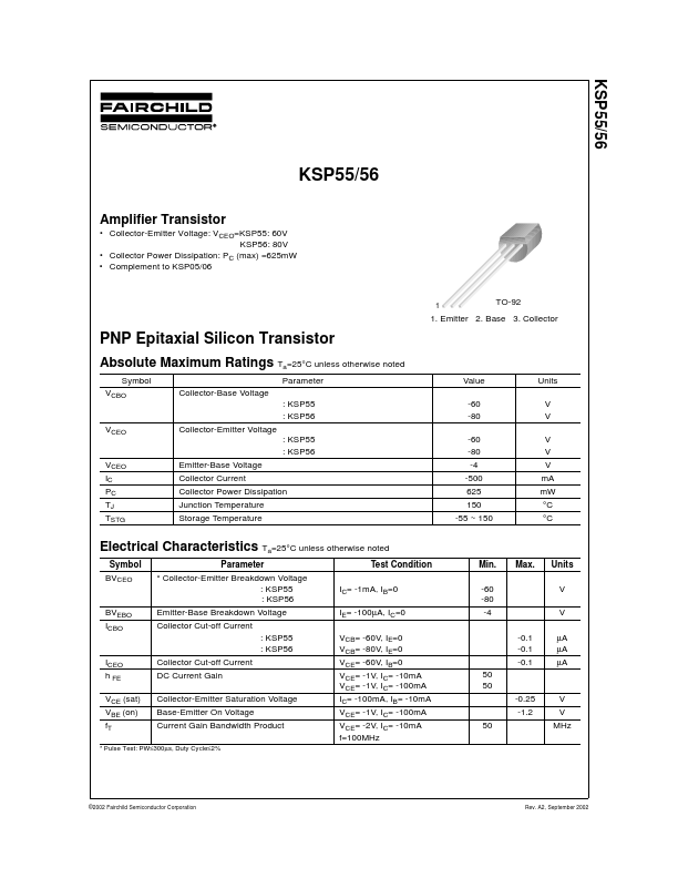 KSP56 Fairchild Semiconductor