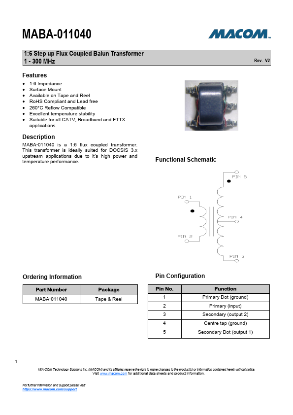 MABA-011040 MA-COM