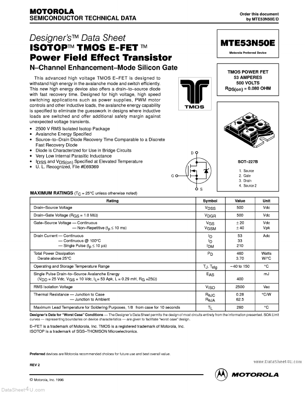 <?=MTE53N50E?> डेटा पत्रक पीडीएफ