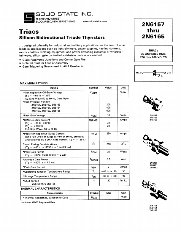 2N6159 Solid State