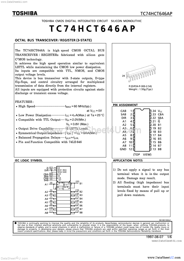 TC74HCT646AP