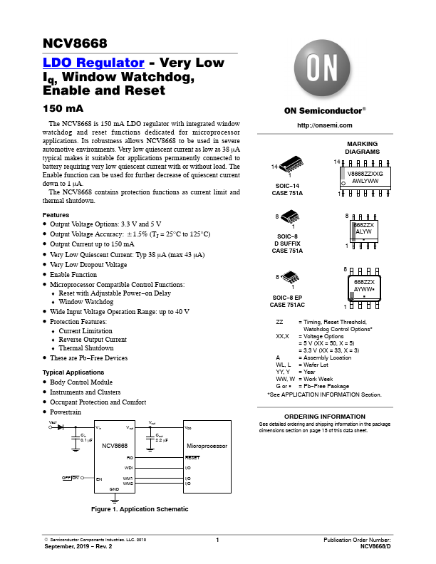 NCV8668 ON Semiconductor