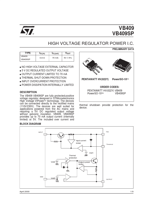 VB409SP STMicroelectronics