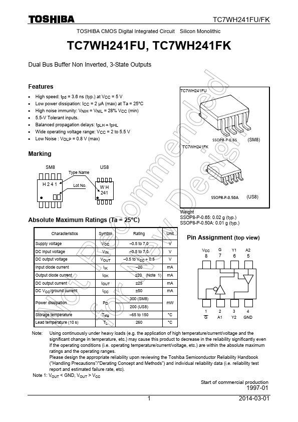 TC7WH241FK Toshiba