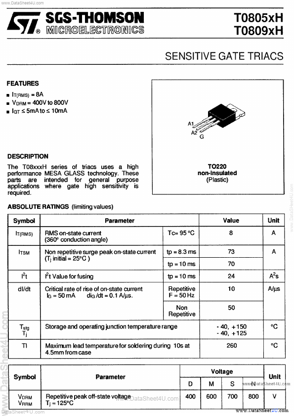 T0805DH ST Microelectronics