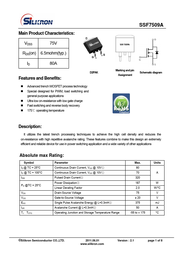 SSF7509A Silikron Semiconductor