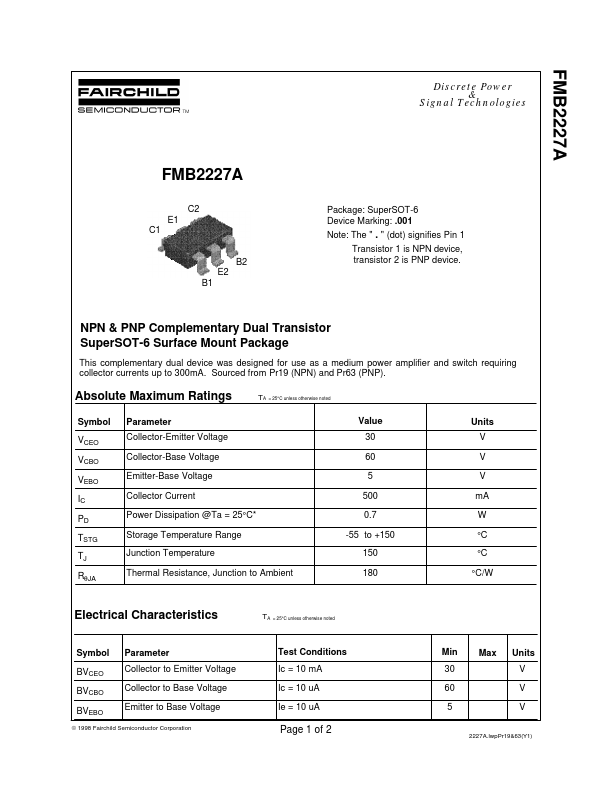 FMB2227A Fairchild Semiconductor