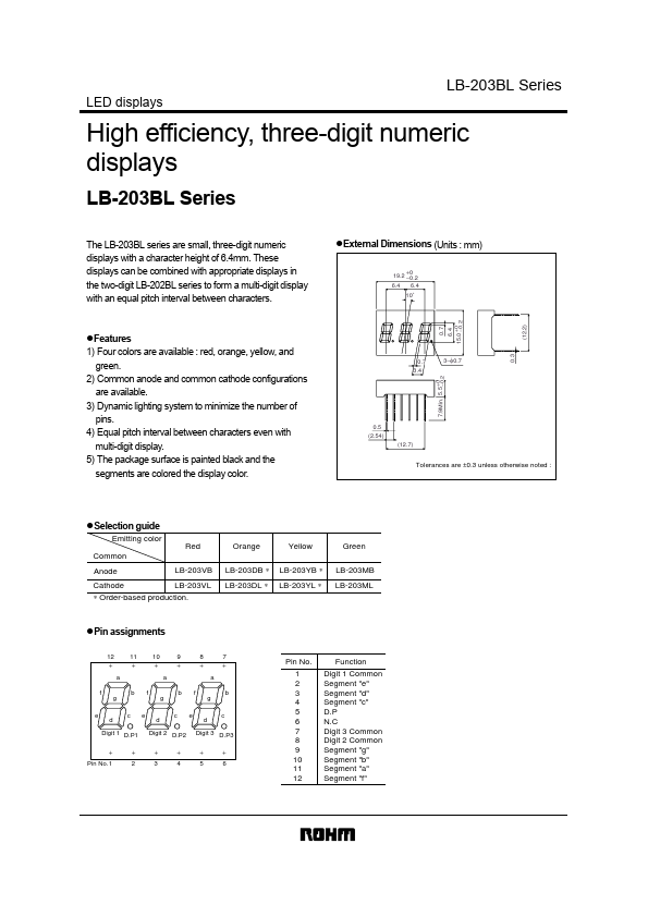 <?=LB-203BL?> डेटा पत्रक पीडीएफ