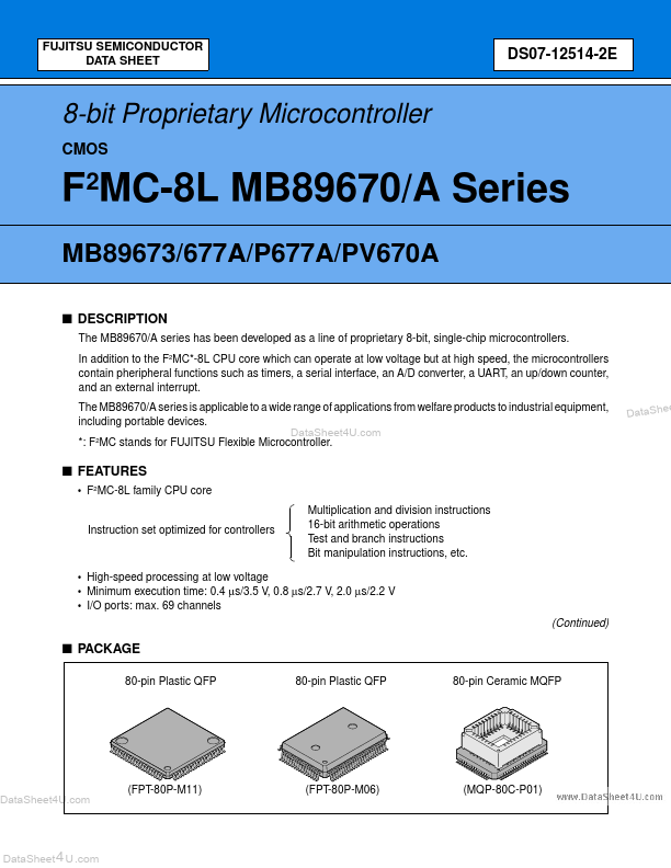 MB89P677A Fujitsu Media Devices