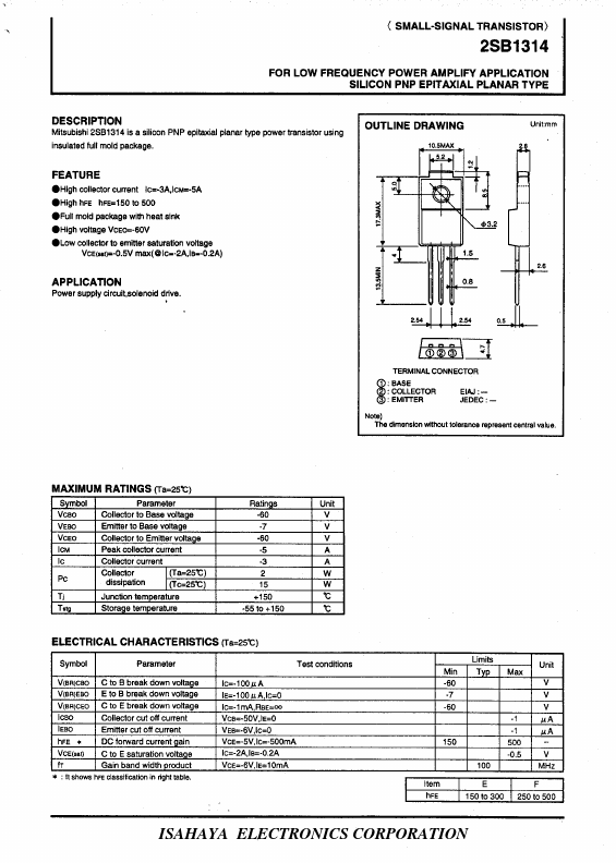 2SB1314 ETC