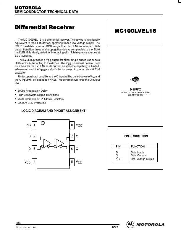 MC100LVEL16