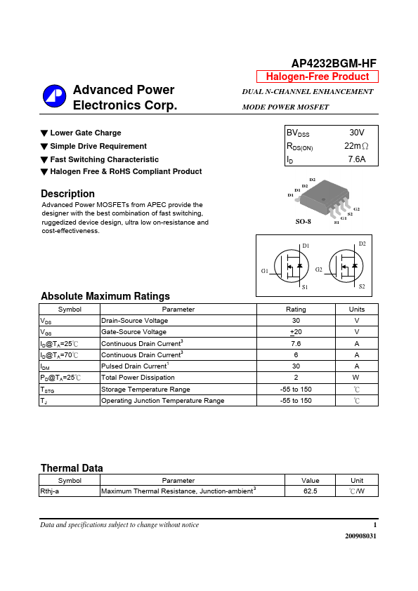 AP4232BGM-HF