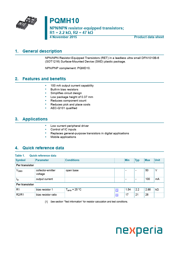 PQMH10 nexperia