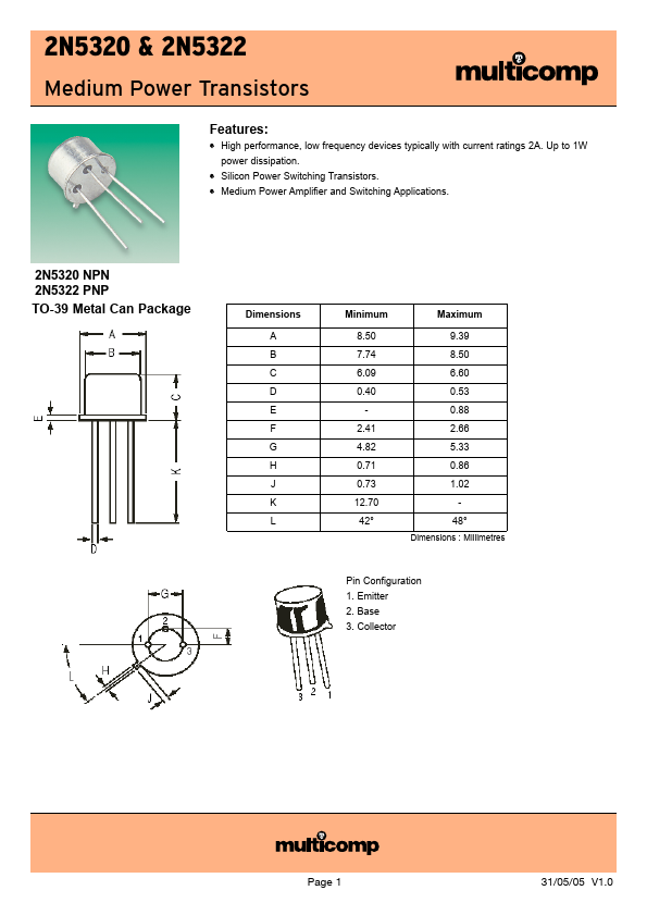 2N5320 Multicomp