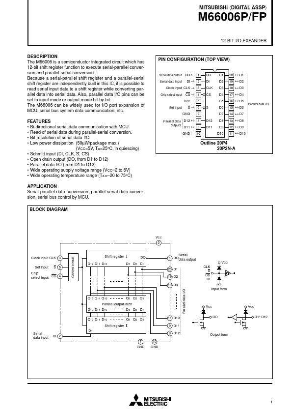 M66006P Mitsubishi