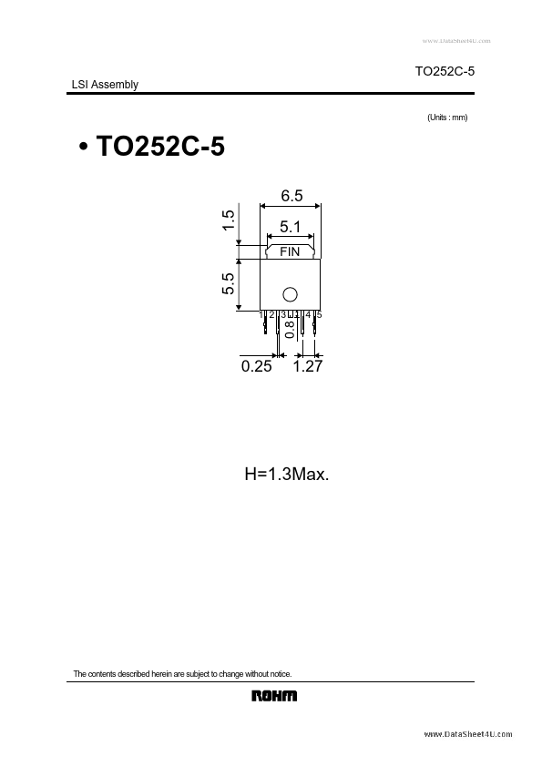 <?=TO252C-5?> डेटा पत्रक पीडीएफ