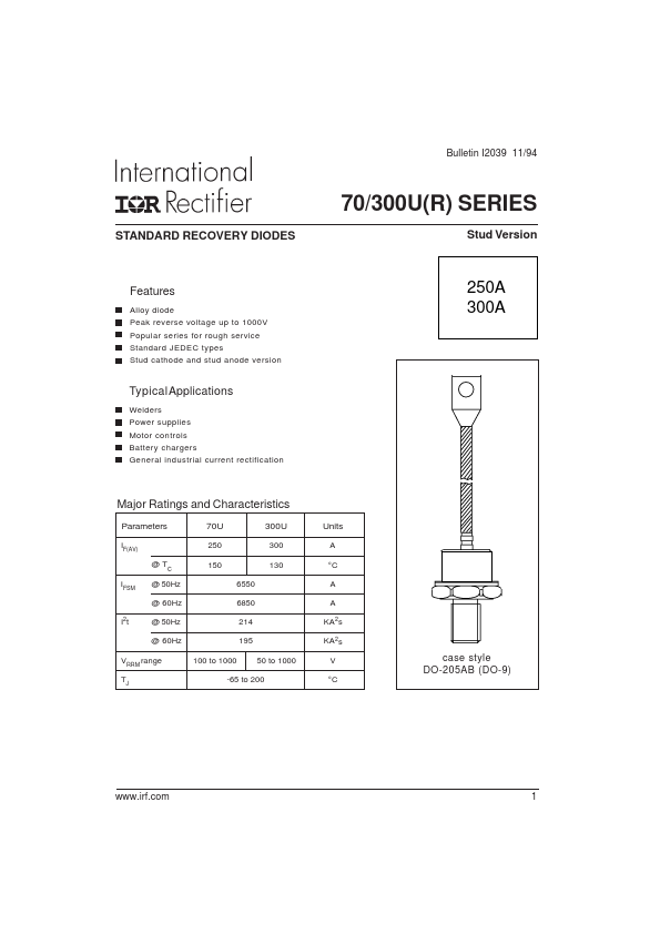 300UR80A International Rectifier