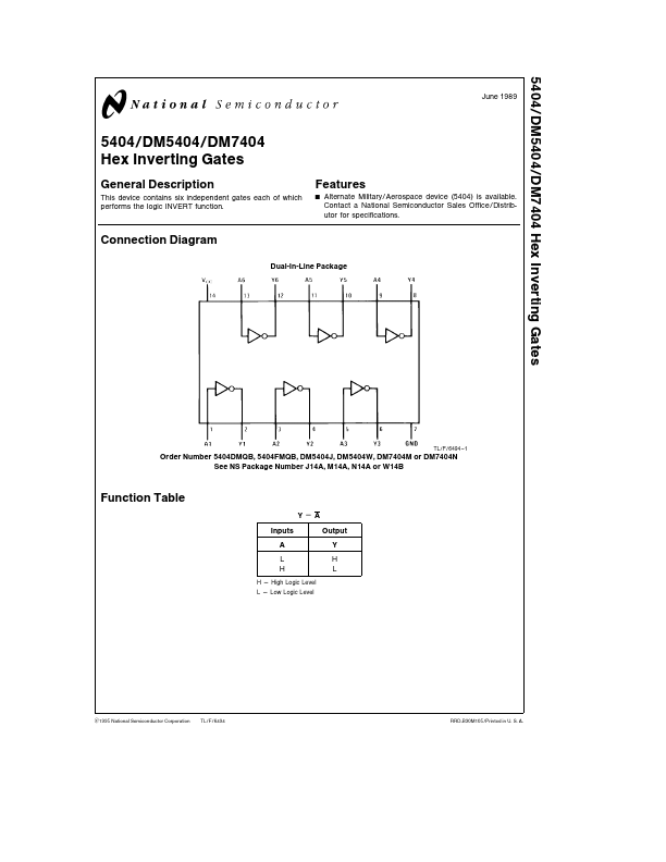 5404FMQB National Semiconductor