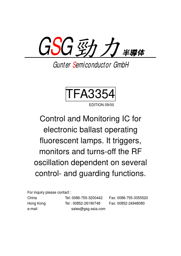 <?=TFA3354?> डेटा पत्रक पीडीएफ