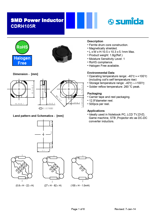 CDRH105RNP-150NC