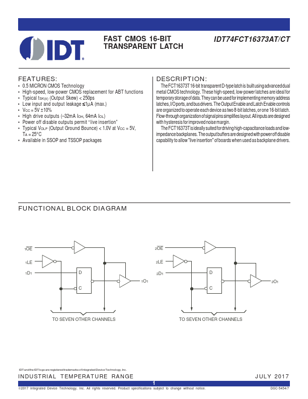 IDT74FCT16373ET