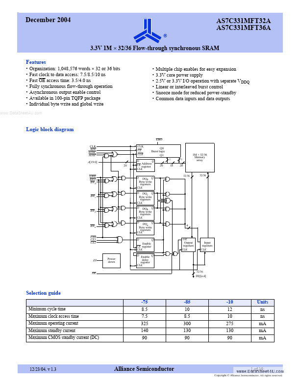 AS7C331MFT36A