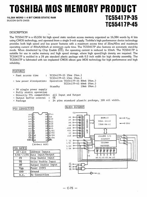 TC55417P-45 Toshiba