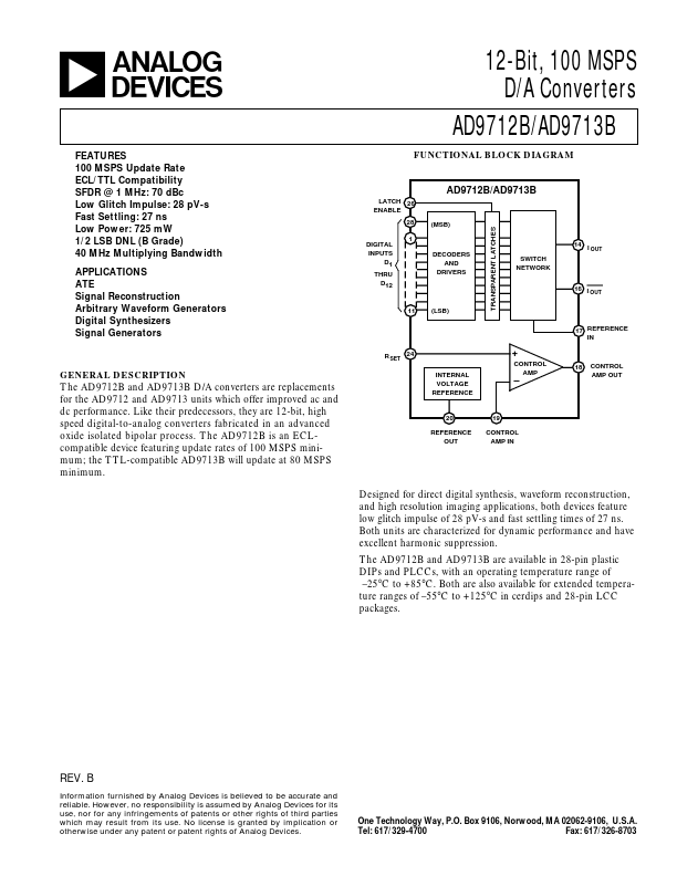 AD9713B Analog Devices