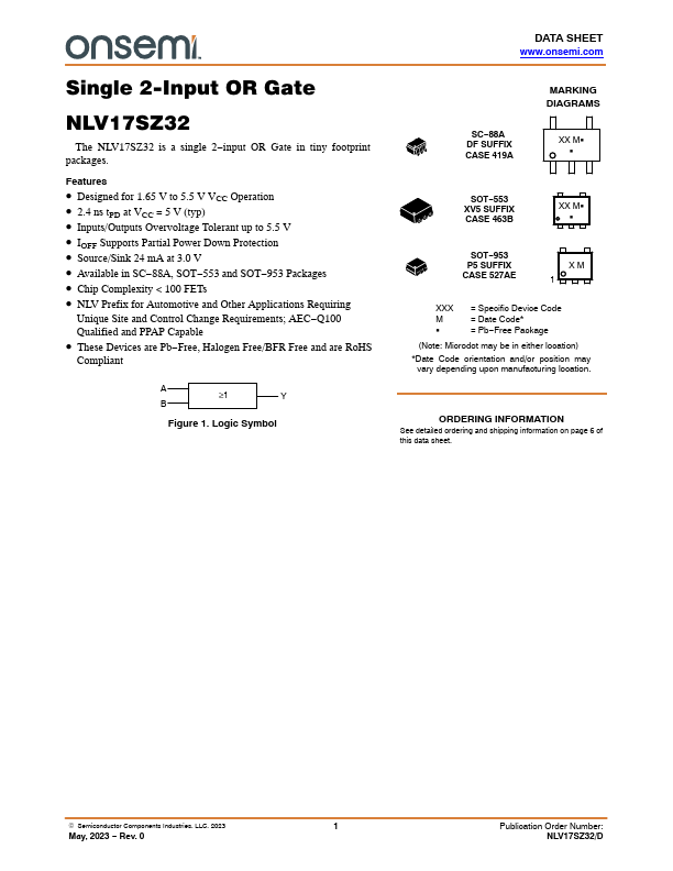 <?=NLV17SZ32?> डेटा पत्रक पीडीएफ