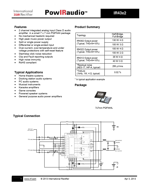 IR4302 International Rectifier