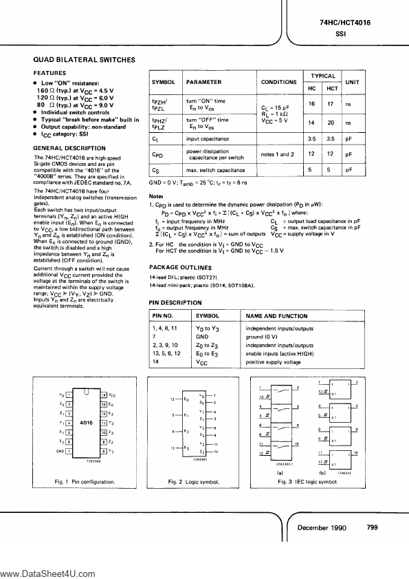 PC74HC4016 NXP