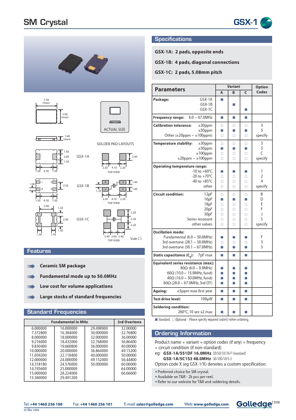 GSX-1 Golledge Electronics