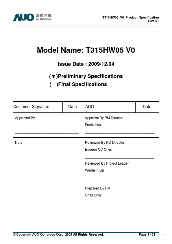 T315HW05-V0