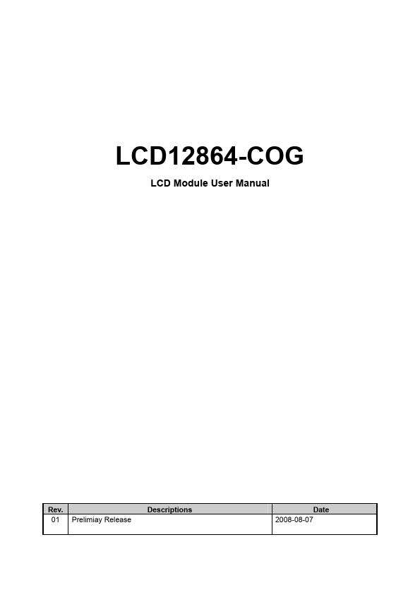 <?=LCD12864-COG?> डेटा पत्रक पीडीएफ