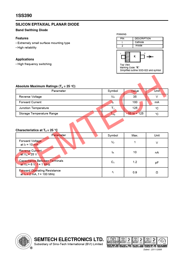 1SS390 SEMTECH