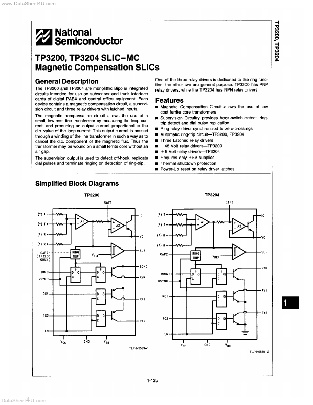 TP3200 National Semiconductor