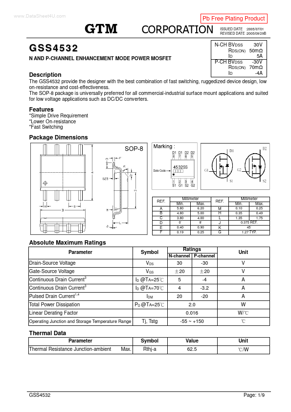 <?=GSS4532?> डेटा पत्रक पीडीएफ