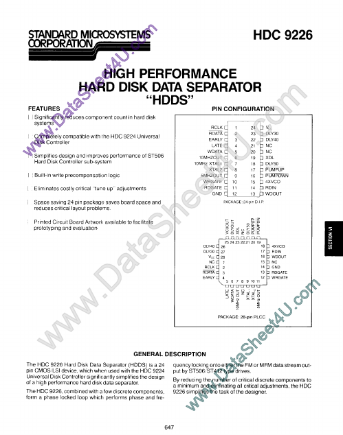 HDC9226 Standard Microsystems
