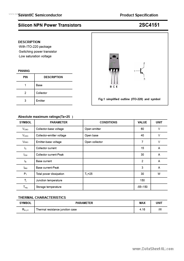 2SC4151 SavantIC