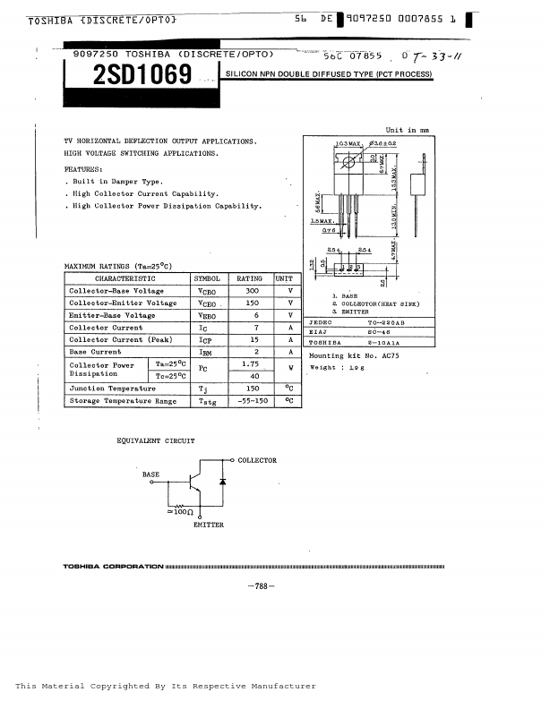 D1069 Toshiba