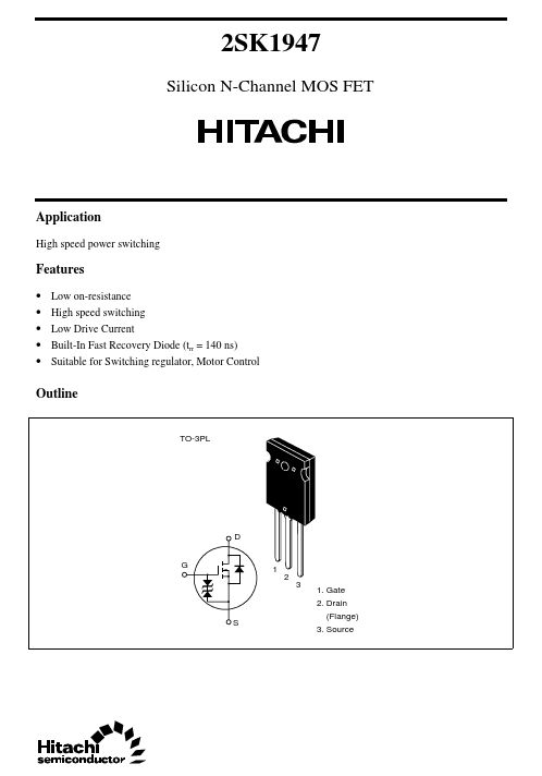 2SK1947 Hitachi Semiconductor