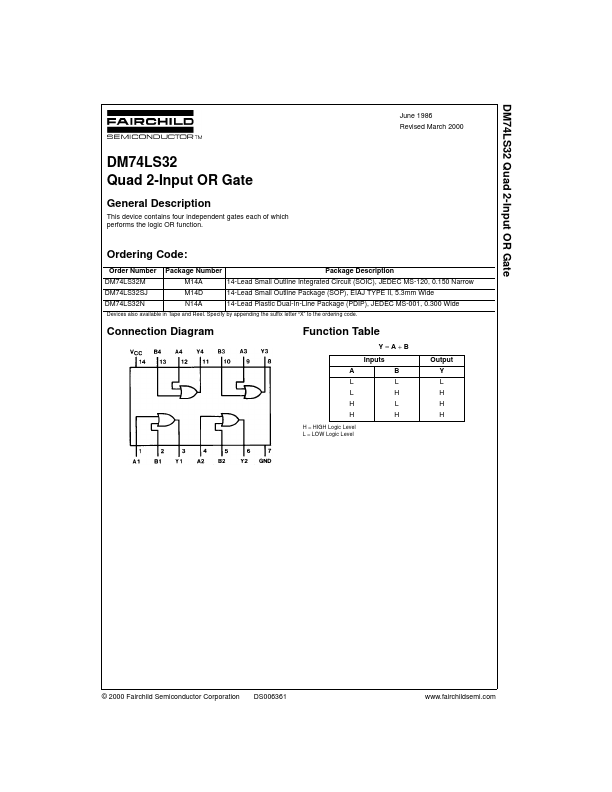 74LS32 Fairchild Semiconductor
