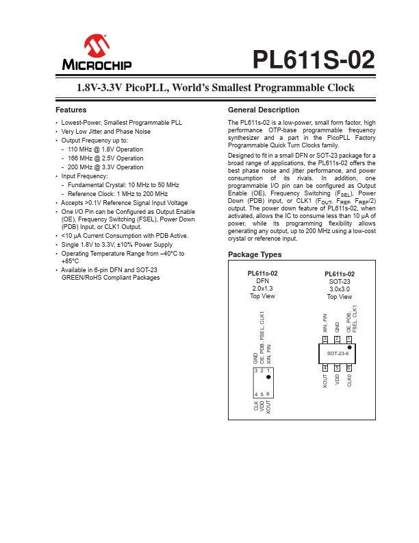 PL611S-02 Microchip
