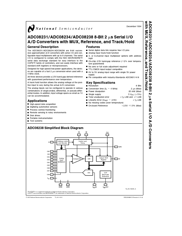 ADC08238 National Semiconductor