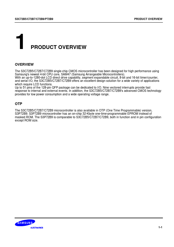 S3C72B9 Samsung semiconductor