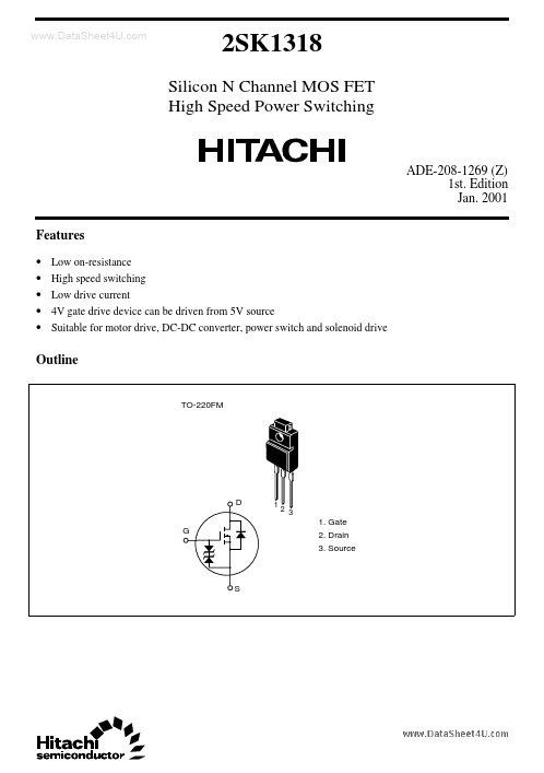 2SK1318 Hitachi Semiconductor